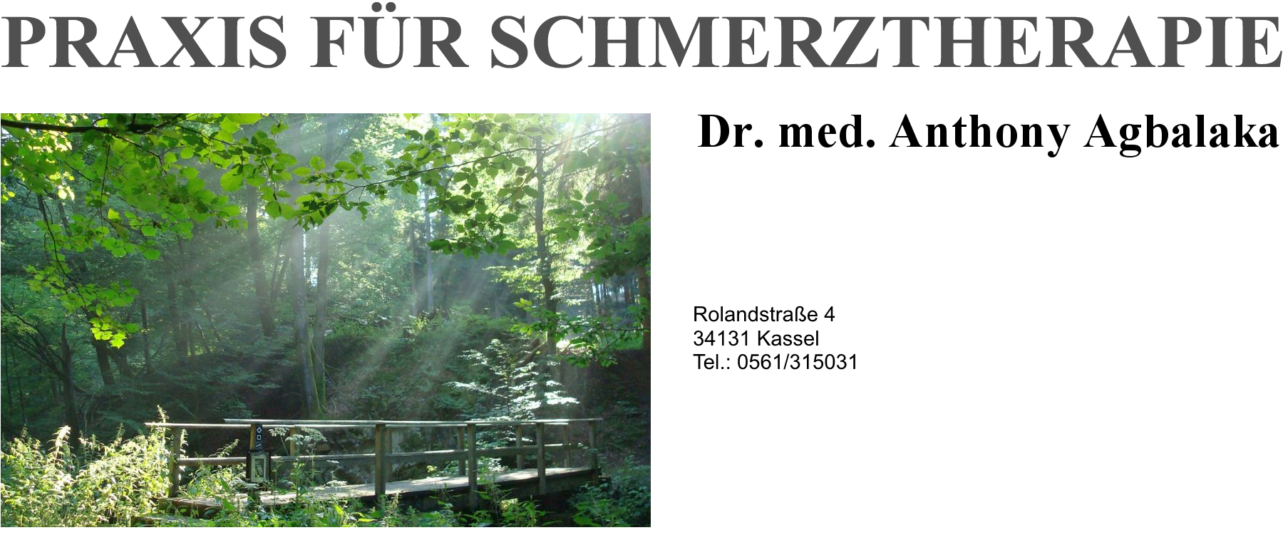 Schmerztherapie Praxis Dr. Agbalaka